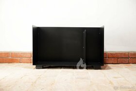 Zásobník, box na dřevo ke krbu ocelový 80x40x50cm - 7