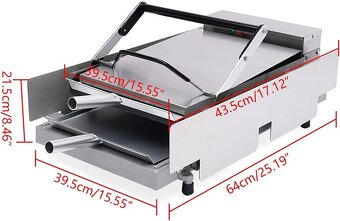 Komerční elektrický hamburger gril - 7