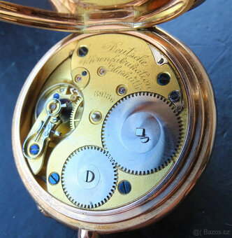 A. Lange & Söhne Glashütte Cal.43 Rose Gold 585 starožitné p - 7