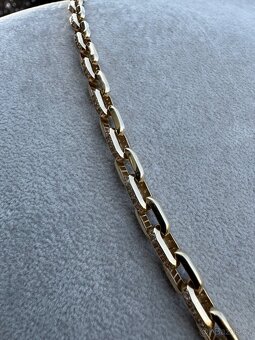 Zlaty řetěz PILKA / ANKR s křížem 37.34g + 8.5g délka 65cm - 7
