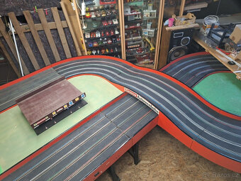 VZÁCNÝ NÁLEZ Vintage Carrera Club - čtyřdráhová dřevěná z - 7