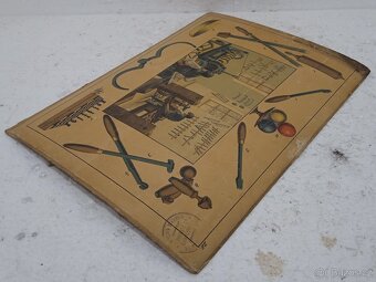 Tokárník - školní pomůcka 1856 - 36,5x26,5cm - 7