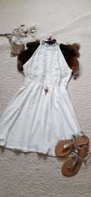 Shein krajkové bílé šaty - 7