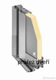 Vchodové dveře 95x205 zlatý dub/bílá-nové - 7