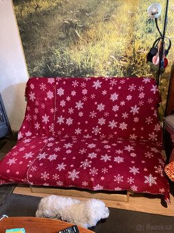 Pohovka rozkladaci + kreslo rozkladaci ikea - 7