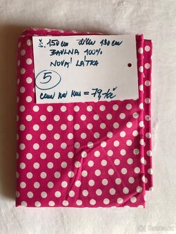 Kvalitní látky na šití - různé vzory a materiály - 7