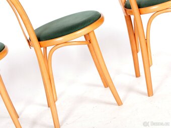 Elegantní české židle TON, zachovalý stav, 4 kusy. - 7