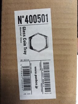 PUEBCO nový mincovník, tác na peníze, skleněný originál - 7