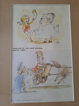 Lubomír Vaněk-Brněnský karikaturista. - 7