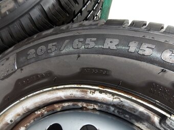 15" plech. disky VW + letní pneu 205/65 R15 - 7