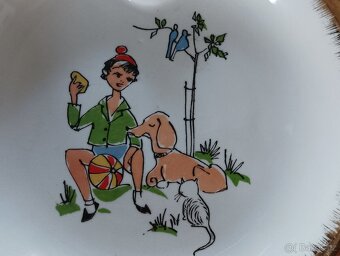 DĚTSKÝ PORCELÁNOVÝ TERMOTALÍŘ FRANCIE - 7