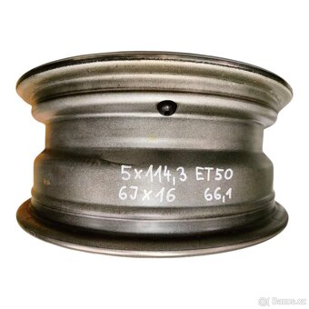 Plechové disky na Opel Vivaro - 5x114,3 ET50 6Jx16 66,1 - 7