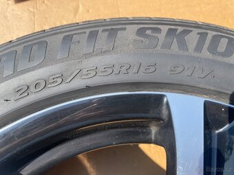Alu kola 5x112.r16.Letní pneu 205/55/16.Škoda,Vw,Audi,Seat. - 7