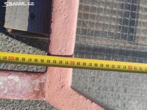 Staré železné okno, 1 ks- 142x94cm, fabrické okno - 7