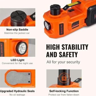 5 tunový elektrický hydraulický zvedák 12V - 7