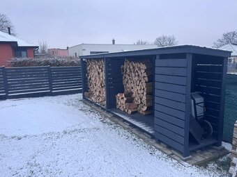 Dřevník s nářaďovnou 360 cm, dovoz ČR i SR - 7