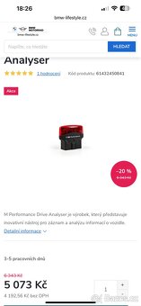 ////M-PERFORMANCE DRIVE ANALYSER////ORIGINAL -cena 2000kč - 7
