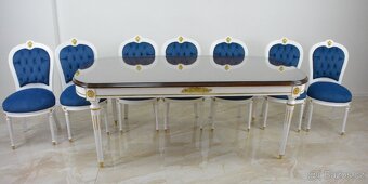 Zámecký jídelní set - 11 částí - zdobený bronzem - 7