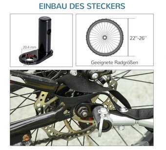 Vozík za kolo pro psy Dixon, bílý - 7