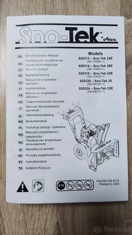 Sněhová fréza Sno-tek 22E - elektrický startér, top stav - 7