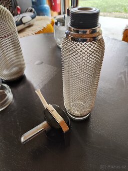 Retro sada sifonová, šlehačková láhev, šejkr, dóza TOP STAV - 7