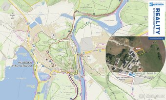 Stavební pozemek pro bydlení, 1 103 m2 - Hluboká nad Vltavou - 7