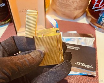 🔥 S.T.Dupont Gatsby, Gold Vertical Lines 18k Zlato - 7