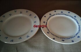 Retro šálky s podšálky, dezertní talířky, talíře - 7