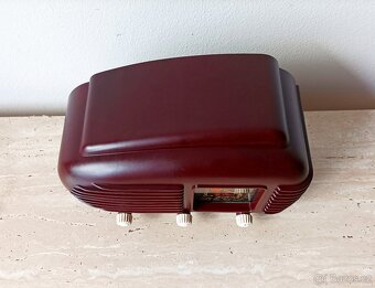 Art Deco starožitné rádio Talisman, krásný stav, plně funkčn - 7