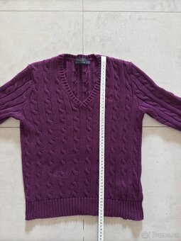 Ralph Lauren Polo fialový svetr - 7