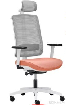 RIM kancelářská židle Flexi FX 1104 bílá/oranžová - 7