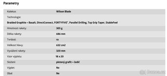 Prodám tenisovou raketu Wilson Blade V8 18x20 - 7