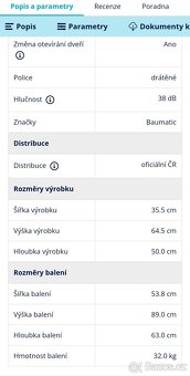 Vinotéka Baumatic BW18BL černá/sklo - 7