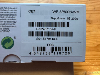 Bezdrátová sluchátka SONY WF-SP800N bílá - 7