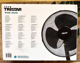 Stolní ventilátor -"TRISTAR". NOVÝ Původní balení. 30 cm - 7
