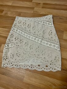 Béžová nová sukně H&M s madeirou vel. 34 - 7