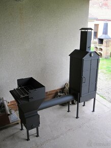 Topeniště k udírně + grilovací nástavba - 7
