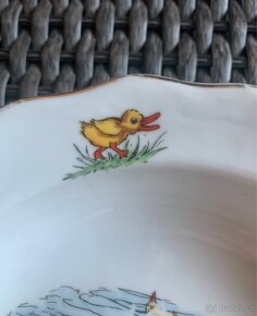 Starožitný dětský ohřívací talíř - 7