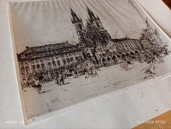 Litografie-praha motiv - 7