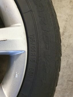 Originální kompletní kola Škoda 5x100 r15 pneu 195/55 r15 - 7