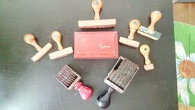 Stará retro dřevěná razítka - 7