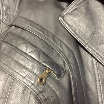 Retro bunda a vesta kožená nenošená luxusní Top stav - 7