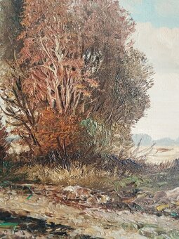 obraz ABEND AM MOOR, olej, L. Wiedemann - 7