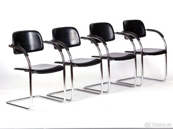 Chromované židle ve 100 % stavu, 6 kusů. - 7