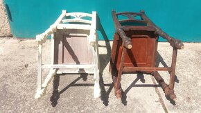 Stará dřevěná židle 2ks. - 7