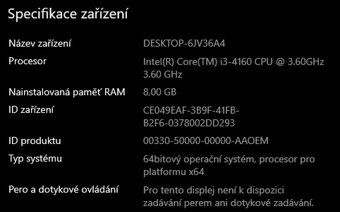 Stolní počítač - HP 280 G1 MT PC - 7