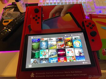 Nintendo switch oled Mario edice - 7