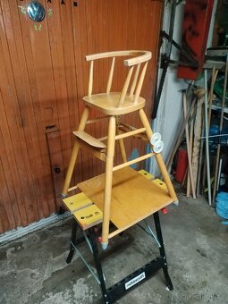 Prodam detskou stolicku/zidlicku/stolecek po renovaci - 7