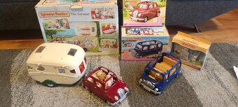 Sylvanian sada 2x autíčko plus karavan - 7