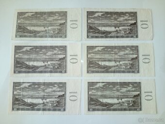 BANKOVKY 10 KČS 1960, RŮZNÉ SÉRIE, PĚKNÉ STAVY - 7